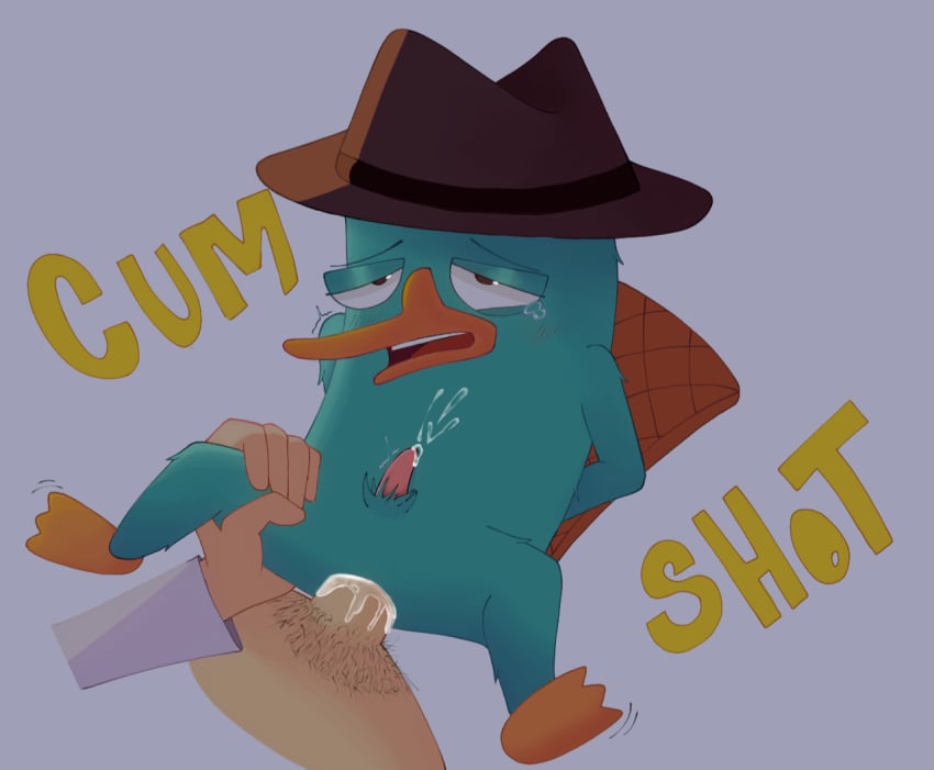 1animal 1boy bondage cum cum_in_ass cum_inside cum_on_breasts cumshot erection furry interspecies monotreme perry_the_platypus platypus violation zoophilia