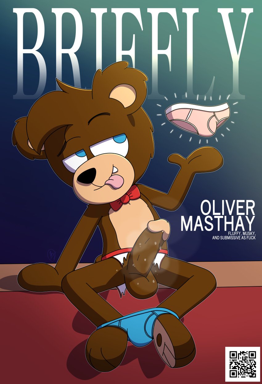 2d anthro blue_eyes bow_tie briefs brown_fur magazine_cover male musk musk_clouds musky_cock oliver_masthay olly ripped_clothing ripped_underwear solo spread_legs sweat sweaty_cock teddy_bear_(species) torn_clothing torn_underwear underwear underwear_around_ankles