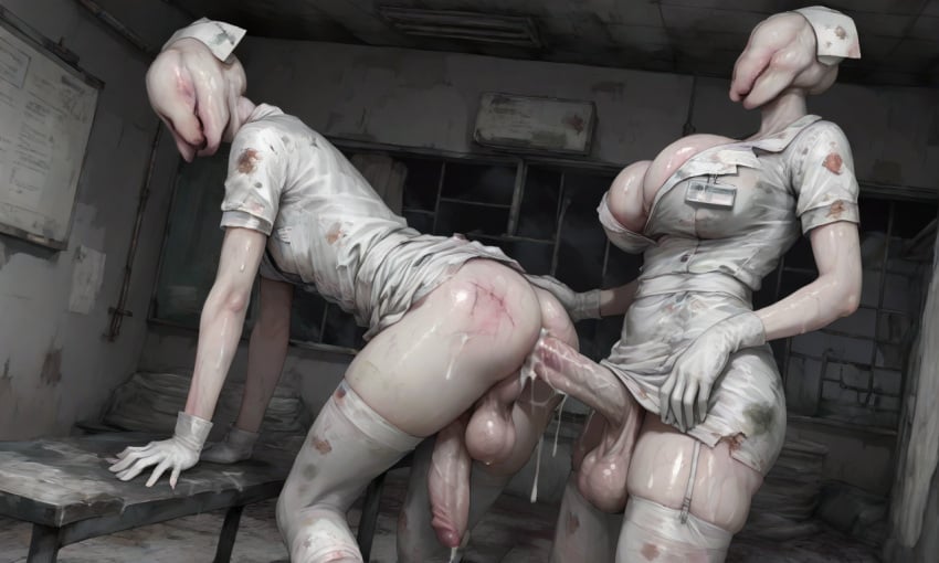 ai_generated anal bubble_head_nurse cum futanari silent_hill