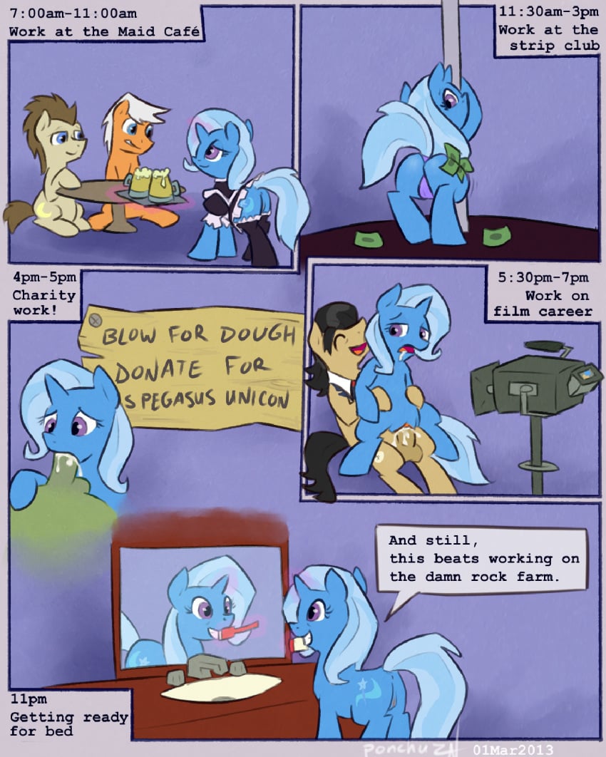 comic filthy_rich filthy_rich_(mlp) friendship_is_magic my_little_pony ponchuzn trixie_(mlp) trixie_lulamoon