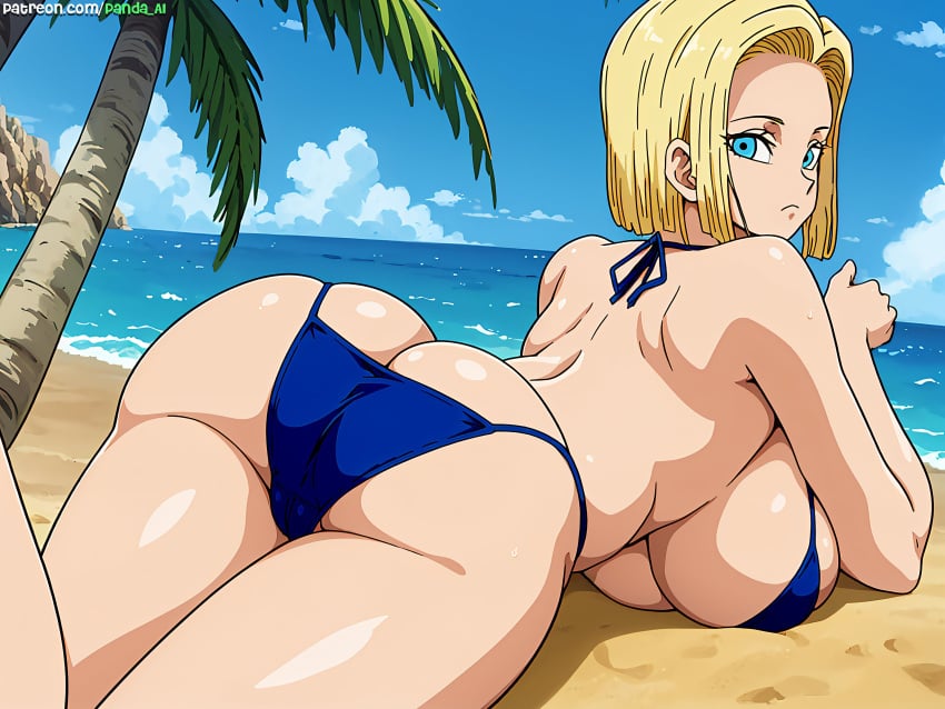 1girls ai_generated alternate_version_available android_18 blonde blonde_female blonde_hair blonde_hair_female blue_eyes blue_eyes_female cameltoe cleavage curvy dragon_ball erect_nipples female gigantic_breasts huge_areolae huge_ass nai_diffusion panda-ai panda_ai puffy_nipples short_hair short_hair_female stable_diffusion thick_lips voluptuous wide_hips yellow_hair