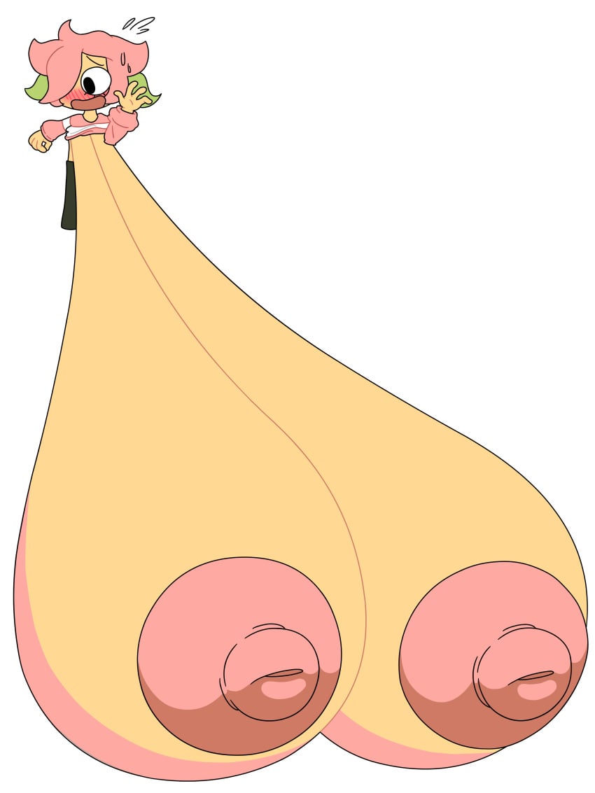 2024 2d 3:4 4_fingers absurd_res accurate_art_style alpha_channel alternate_breast_size areola areolae_bigger_than_head big_areola big_breasts big_hair big_nipples black_pants blush blush_lines breast_focus breasts breasts_bigger_than_body breasts_bigger_than_head cel_shading clothed clothes clothing clothing_lift color comically_large_breasts cute drooping_breasts droplets erect_nipples eyelashes female first_porn_of_character green_hair hair hanging_breasts highres hyper hyper_areola hyper_breasts hyper_nipples line_art long_hair long_pants long_sleeves nipple_dip nipples nipples_bigger_than_head one_eye_obstructed open_mouth pants pink_clothes pink_clothing pink_hair pink_nipples pink_sweater sagging_breasts short_stack shortcxke shortstack solo solo_focus standing stiffer_ks sweat sweatdrop sweater sweater_lift sweating transparent_background two-tone_hair two_tone_hair youtube youtuber