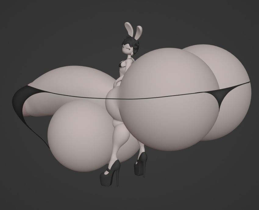 3d anthro ass ass_bigger_than_head ass_bigger_than_torso ass_built_separately ass_cleavage balls big_ass big_balls big_butt big_penis bikini bikini_top black_bra black_clothing black_hair black_underwear bra butt_crack clothed clothing colossal_ass colossal_balls colossal_penis crossdressing curvy_figure cyanu enormous_ass enormous_penis enormous_testicles femboy footwear fur genitals gigantic_ass gigantic_penis gigantic_testicles girly grey_background grey_body grey_fur hair half-closed_eyes high_heels huge_ass huge_balls huge_butt huge_cock hyper hyper_ass hyper_balls hyper_butt hyper_genitalia hyper_penis lagomorph large_ass large_balls large_penis leporid looking_at_viewer looking_back looking_back_at_viewer luke_(cyanu) male mammal massive_ass massive_balls massive_penis narrowed_eyes penis platform_heels rabbit simple_background solo swimwear thick_thighs thong underwear useless_clothing wide_hips