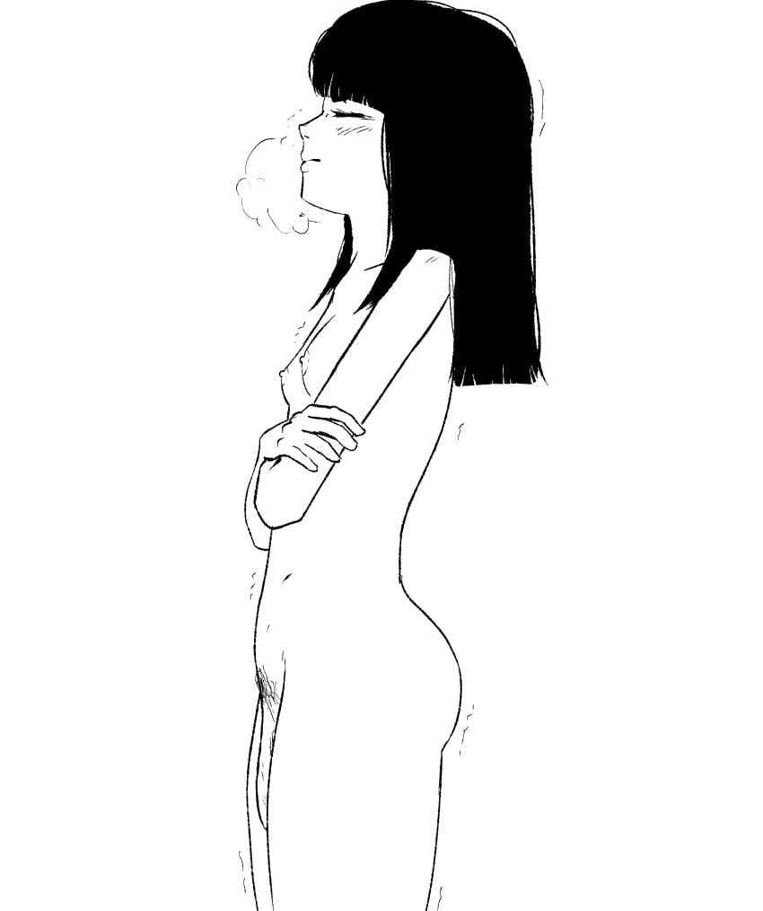 1dickgirl 1futa 2024 areolae ass bangs black_hair breasts cold flaccid flaccid_cock flaccid_futa flaccid_penis futa_only futanari hair hime_cut human lena_miaou long_hair nipples nude penis self_upload shivering side_view sketch small_ass small_breasts solo standing trembling