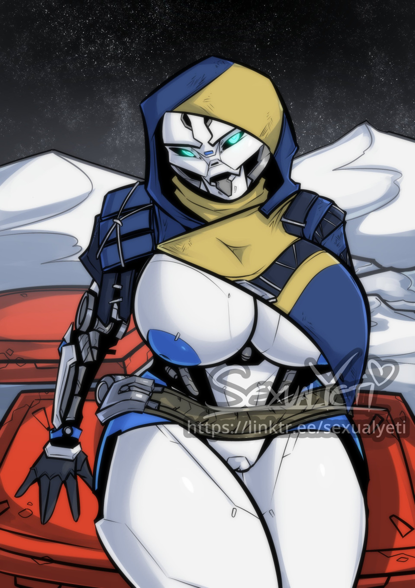 breasts_bigger_than_head bungie destiny_(game) exo exo_stranger female_only huge_breasts more_at_source robot_girl sexualyeti