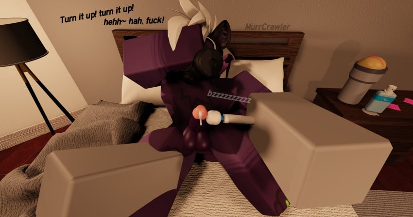 2boys 3d bed bedroom dialogue disembodied_arms english_text erection fleshlight gootraxian kaiju_paradise lube_bottle murrcrawler precum roblox roblox_game robloxian self_upload skunk spunky_(kaiju_paradise) tagme text twink vibrator