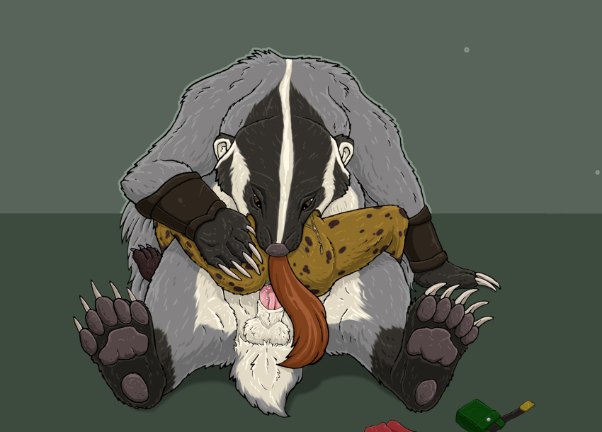 2021 anthro anthro_on_feral anthro_penetrated anthro_prey armor badger balls bartleby_(strega) bodily_fluids brown_body brown_eyes brown_fur claws duo erection female female_penetrated female_prey feral feral_penetrating feral_penetrating_anthro feral_pred fur genitals grey_body grey_fur head_first hi_res hyena male male/female male_penetrating male_penetrating_female male_pred mammal markings mustelid musteline oral_vore partially_inside pawpads penetration penile penile_penetration penis penis_in_pussy saliva sex short_tail soft_vore spots spotted_body spotted_fur strega tail vaginal_penetration vaginal_penetration vambrace vore zoophilia