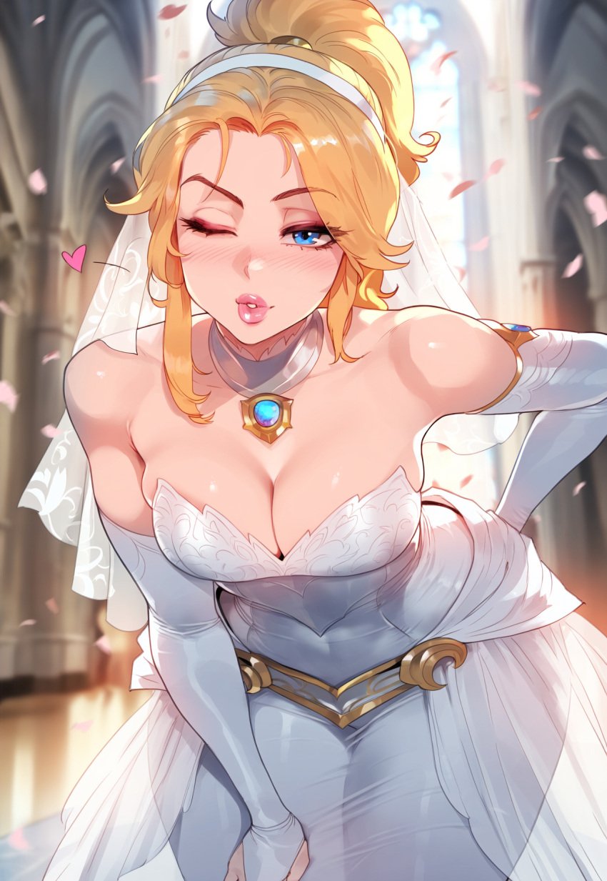 1girls ai_generated artstyle_imitation blonde_hair blue_eyes breasts crystal_rose_lux crystal_rose_series female female_only floox hi_res high_resolution league_of_legends light-skinned_female light_skin long_hair luxanna_crownguard riot_games stable_diffusion thiccwithaq_(ai_style) thighs