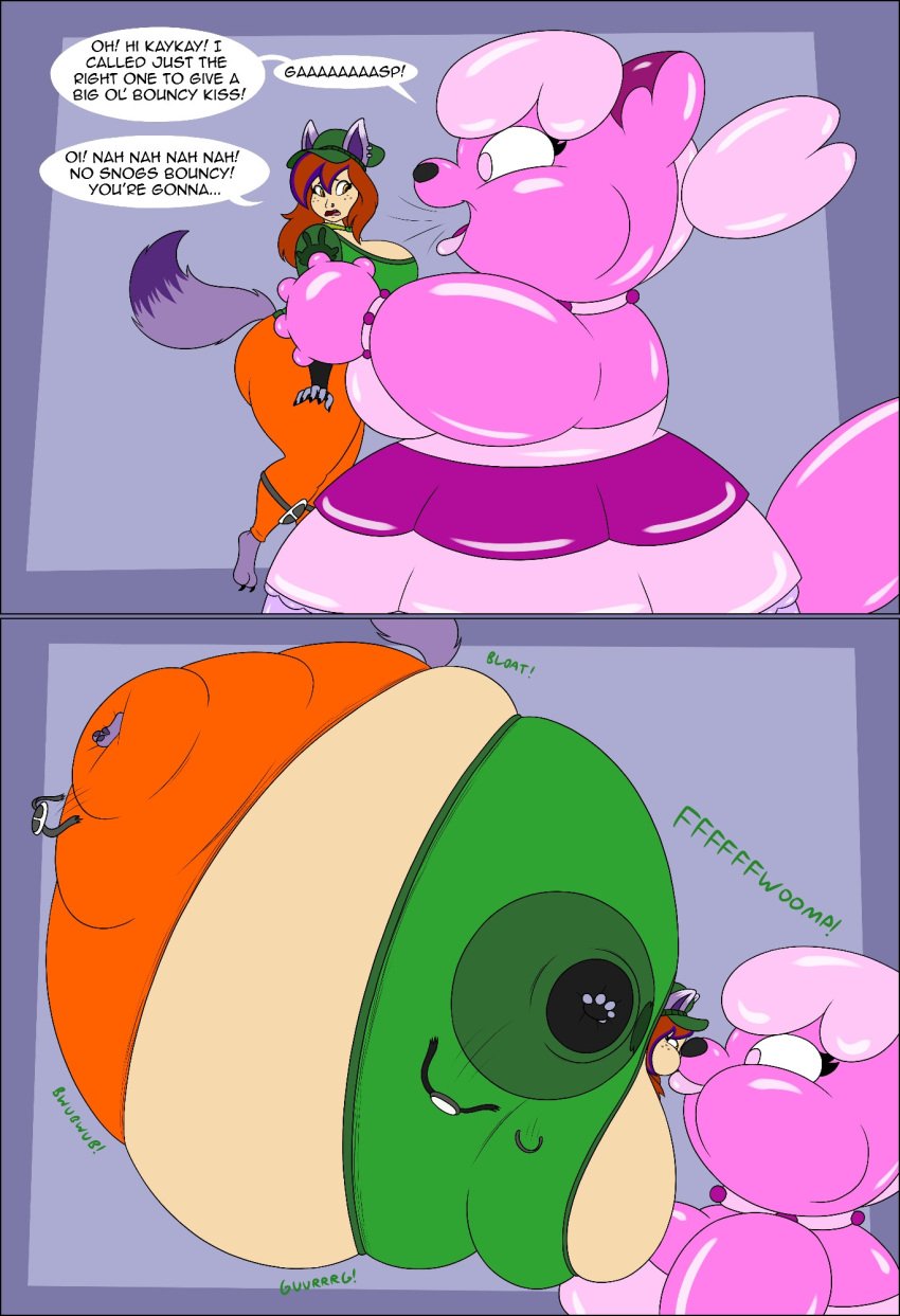 big_breasts breasts cleavage female furry huge_breasts inflation lj_caffie tagme thick_thighs transformation wide_hips