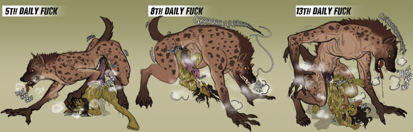 absurd_res ahe_gao anthro anthro_penetrating anthro_penetrating_female anthro_penetrating_humanoid balls bent_over black_hair bodily_fluids breasts breath brown_body brown_fur cum cum_covered cum_everywhere digitigrade dominant dominant_anthro dominant_male duo ejaculation english_text excessive_cum excessive_genital_fluids fangs feet female female_penetrated foot_fetish foot_play footjob from_behind_position from_front_position fur genital_fluids genitals gnoll goblin green_background green_body green_skin growling hair hi_res humanoid humanoid_on_anthro humanoid_penetrated hyena larger_anthro larger_male looking_pleasured male male/female male_penetrating male_penetrating_female male_penetrating_humanoid mammal markings messy nipples nude nude_anthro nude_female nude_humanoid nude_male open_mouth orange_eyes panting penetration penile penile_penetration penis penis_in_pussy pussy ribs screameh sex simple_background size_difference small_waist smaller_female smaller_humanoid smaller_penetrated spots spotted_body spotted_fur submissive submissive_female submissive_humanoid teeth text tongue tongue_out vaginal_penetration vaginal_penetration
