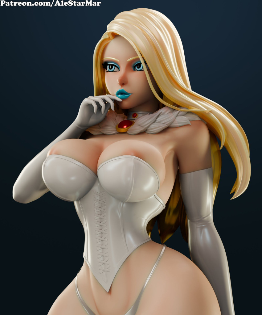 1girls 3d alestarmar ass big_ass big_breasts bottom_heavy breasts bust busty chest curvaceous curvy curvy_figure emma_frost female female_focus hips hourglass_figure huge_ass huge_breasts human large_ass large_breasts legs light-skinned_female light_skin marvel marvel_comics mature mature_female mutant slim_waist thick thick_hips thick_legs thick_thighs thighs top_heavy voluptuous waist white_queen wide_hips x-men