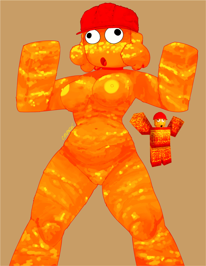 1girls areolae bear_(game) birthday_pinata_(roblox) blocky_body breasts camex_ construction_helmet female female_focus female_only nipples pinata pussy reference_image roblox roblox_game robloxian self_upload tagme thighs