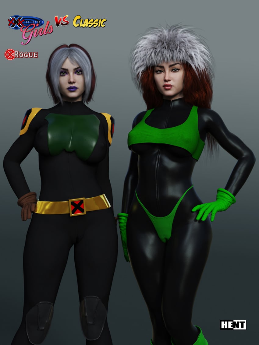 2girls 3d anna_marie breasts chest curvaceous curvy curvy_figure female female_focus goth goth_girl hent hero heroine hips hourglass_figure huge_breasts human legs light-skinned_female light_skin lips marvel marvel_comics mature mature_female mutant rogue_(evolution) rogue_(x-men) slim_waist superhero superheroine thick thick_hips thick_legs thick_thighs thighs voluptuous waist wide_hips x-men x-men_evolution