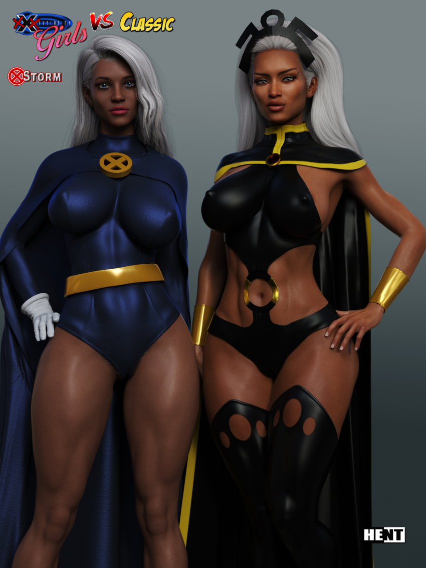 2girls 3d ass athletic athletic_female big_ass big_breasts breasts brown-skinned_female brown_body brown_skin busty dark-skinned_female dark_skin female female_focus fit fit_female hair hent hero heroine hips hourglass_figure huge_ass huge_breasts human large_ass large_breasts legs marvel marvel_comics mature mature_female mutant ororo_munroe slim_waist storm_(x-men) storm_(x-men_evolution) superhero superheroine thick thick_legs thick_thighs thighs top_heavy voluptuous voluptuous_female waist wide_hips x-men x-men_evolution