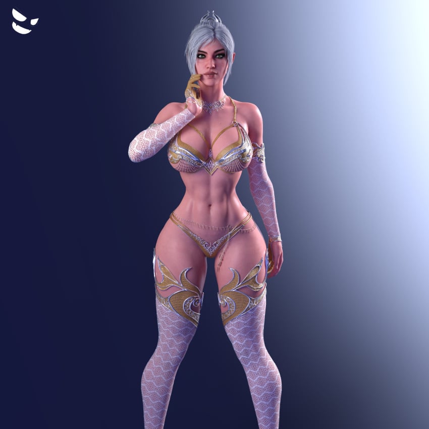 1girls 3d areolae ass baldur's_gate baldur's_gate_3 belt big_ass big_breasts blue_eyes bracelet breasts bubble_ass bubble_butt busty curvaceous curvy curvy_body curvy_female curvy_figure elf elf_ears female female_focus female_only fully_clothed gm_studios hourglass_figure lingerie long_hair navel necklace pointy_ears ponytail pose posing revealing_clothes shadowheart shiny_skin skimpy_clothes solo standing stockings thick_thighs tied_hair voluptuous voluptuous_female white_hair wide_hips