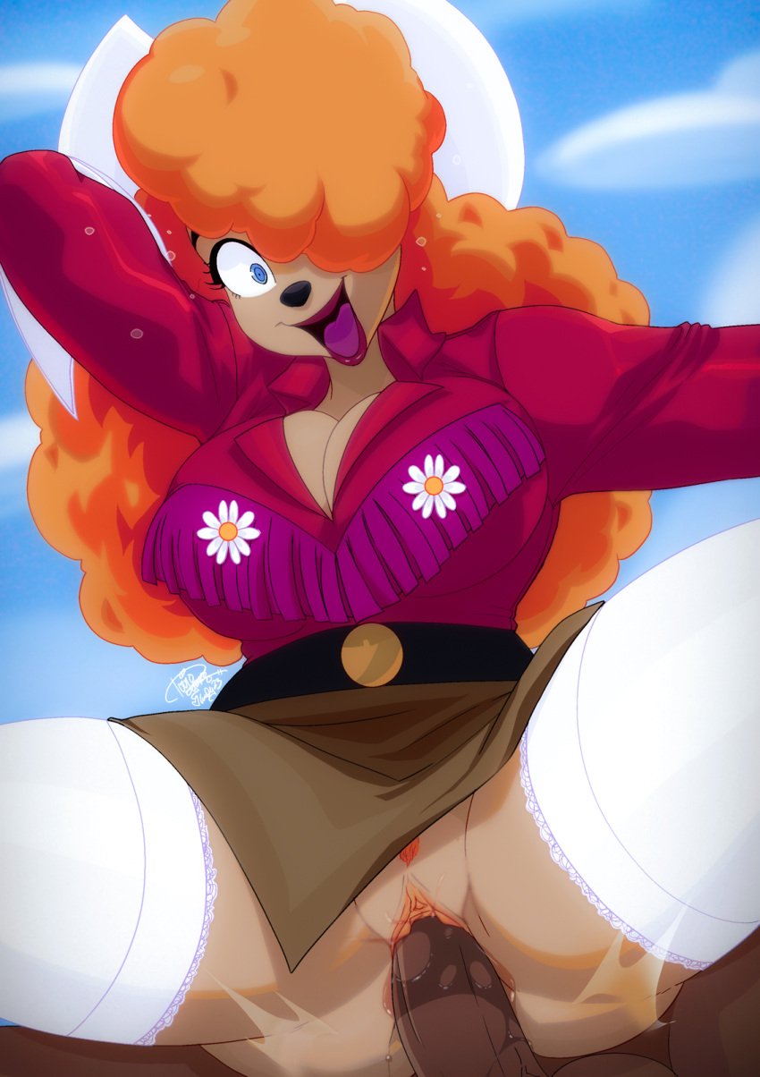 a_goofy_movie big_breasts big_penis black_penis cow_girl dark-skinned_male disney goof_troop huge_breasts huge_cock nipples sex tovio_rogers vagina vaginal_penetration vaginal_sex