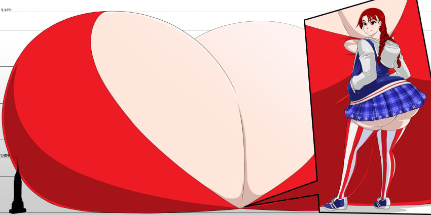 1girls ass_bigger_than_head breasts_bigger_than_body breasts_bigger_than_building breasts_bigger_than_head breasts_bigger_than_torso breasts_on_floor bursting_butt cinder_(jvasskicker) colossal_breasts huge_ass hyper hyper_ass hyper_breasts immobile looking_back meat_wall_(body_type) solo_female tagme too_big_to_move zdemian