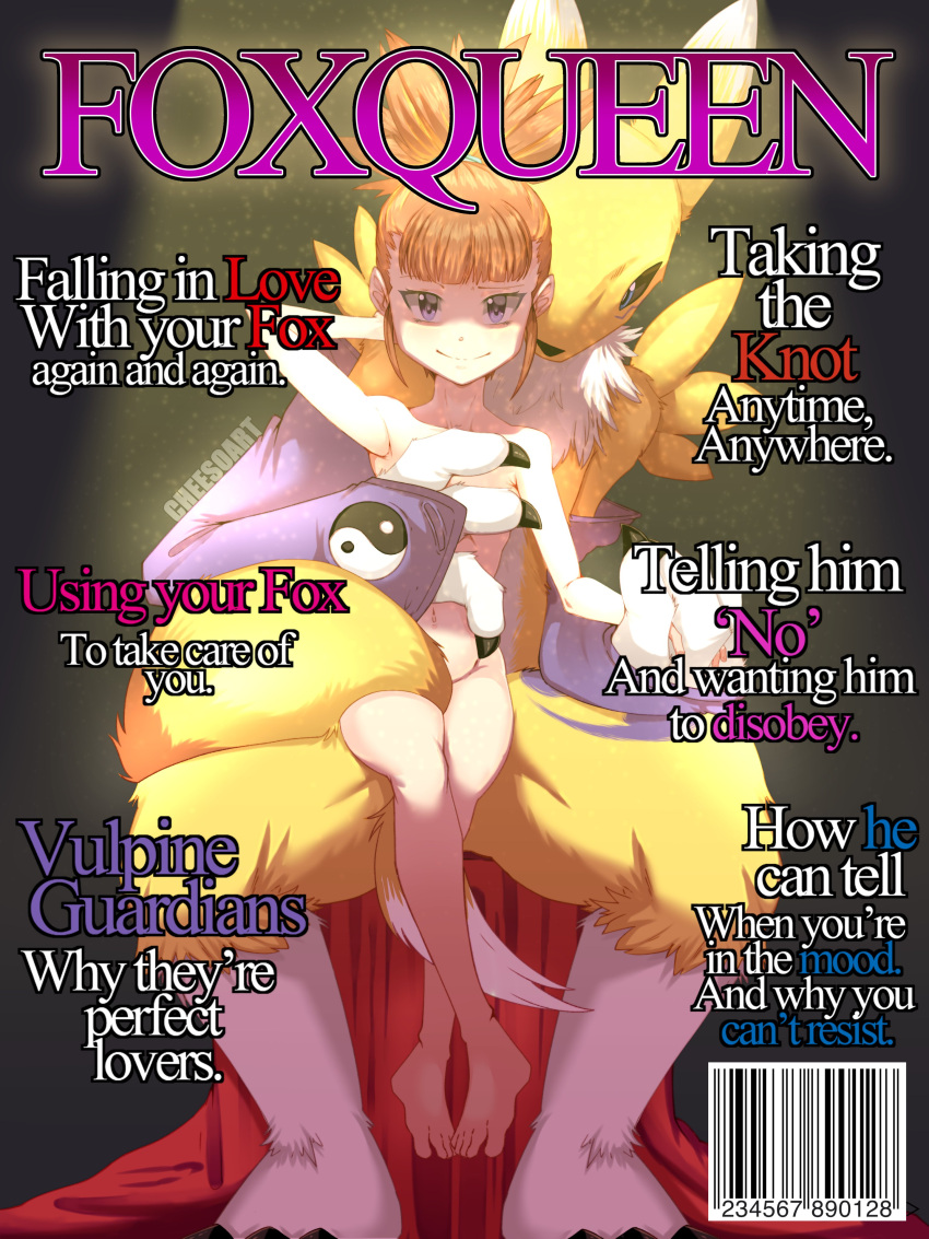 1boy 1girls cheesoart digimon digimon_(species) digimon_tamers female human magazine magazine_cover male renamon rika_nonaka ruki_makino