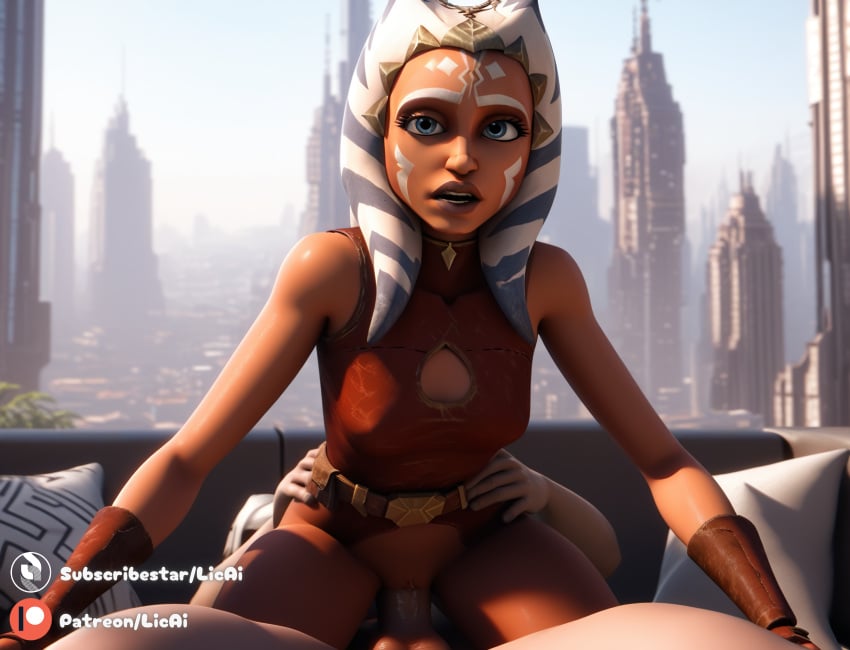 ahsoka_tano ai_generated cowgirl_position on_top sex star_wars teenager vaginal_penetration vaginal_sex