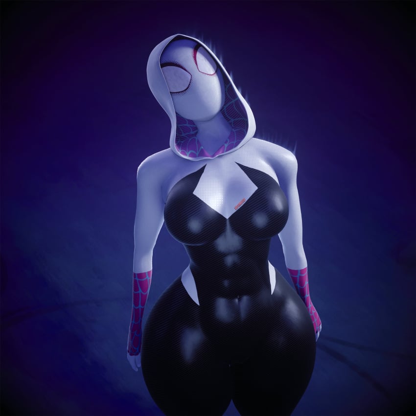 1girls 3d 3d_(artwork) abs athletic athletic_female big_breasts breasts clothed clothed_female costume female female_focus female_only ghost_spider gwen_stacy gwen_stacy_(spider-verse) heroine hips hood marvel mask masked masked_female solo solo_female solo_focus spider-gwen spider-man:_across_the_spider-verse spider-man:_into_the_spider-verse superhero superhero_costume superheroine thick_thighs thighs tight_clothing toned toned_female wide_hips wotm8h8