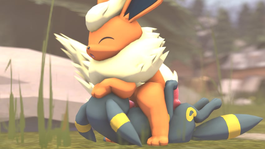 16:9 2boys 3d animal_genitalia canid canine digital_media duo eeveelution feral filmmaker flareon generation_1_pokemon generation_2_pokemon genitals hi_res male male/male male_only mammal multiple_boys nintendo oral penetration penis pokemon pokemon_(species) source source_filmmaker umbreon widescreen