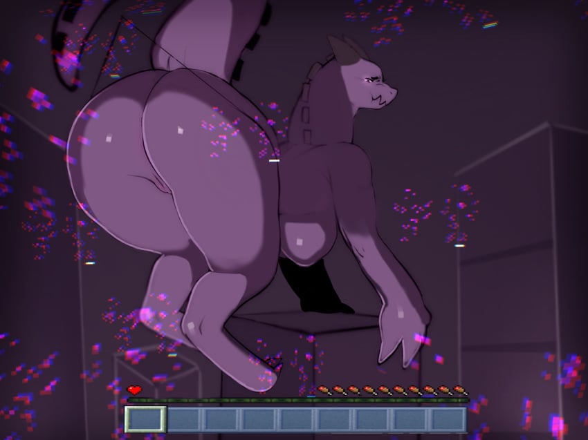 anthro ass big_breasts big_butt breasts dragon ender_dragon female genitals hi_res horn jean_(minecraft) long_neck microsoft minecraft mojang mythological_creature mythological_scalie mythology nude pouting puppy_b purple_background purple_body purple_scales pussy raised_tail scales scalie solo tail the_end_(minecraft) thick_thighs xbox_game_studios