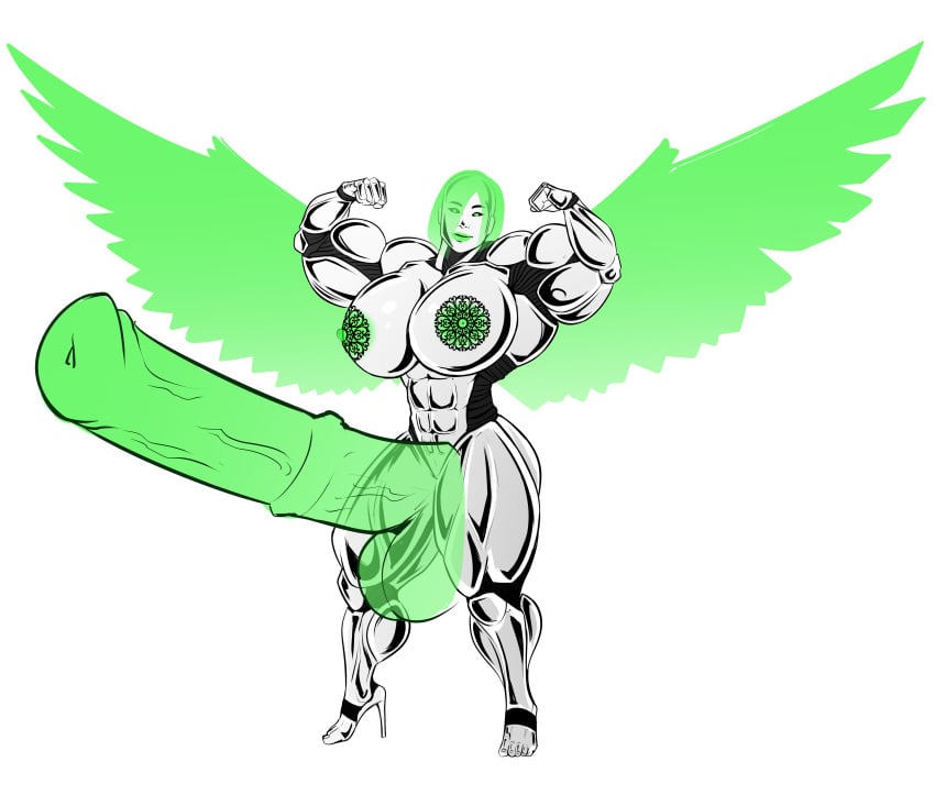 1futa abs angel angel_wings animal_genitalia areolae balls becsantus breasts chrome_body decoration erection extreme_muscles futa_only futanari green_areola green_areolae green_eyes green_hair green_hair_female green_lips green_lipstick green_nipples green_penis green_wings high_heels holographic_penis holographic_wings horse_penis horsecock horsecock_futanari humanoid hyper hyper_balls hyper_breasts hyper_genitalia hyper_penis hyper_testicles mechanonim metal_body metallic_body muscular muscular_arms muscular_futa muscular_futanari muscular_thighs nipples nude penis robot robot_girl robot_humanoid robot_joints robotic_angel robotic_arm silver_body skin_pattern solo standing synthetic tattoo tattooed_breast translucent_penis translucent_wings wings