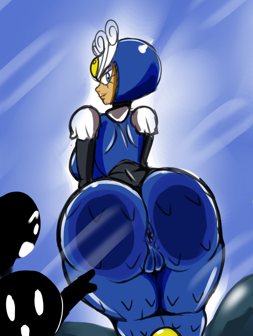 1girls anus ass mega_man mega_man(classic) pussy robot robot_girl sanitysedge splash_woman