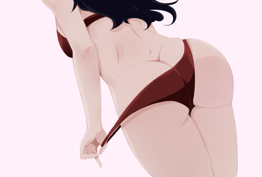 female female_only huge_ass huge_breasts large_ass large_breasts nico_robin one_piece panties panty_pull shishiou11 tagme thick_thighs