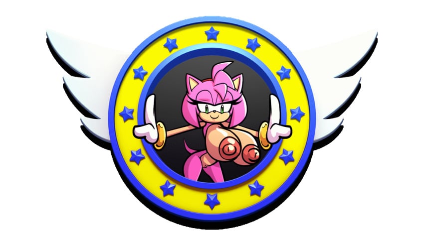 amy_rose animated anthro areola bedroom_eyes big_breasts breasts clothing eulipotyphlan female genitals gloves green_eyes hair handwear hedgehog huge_breasts looking_at_viewer loop mammal multicolored_body narrowed_eyes nipples nude pink_hair pussy sachasketchy seductive sega shaking_breasts short_playtime smile solo sonic_(series) sonic_the_hedgehog_(series) tan_areola tan_nipples two_tone_body