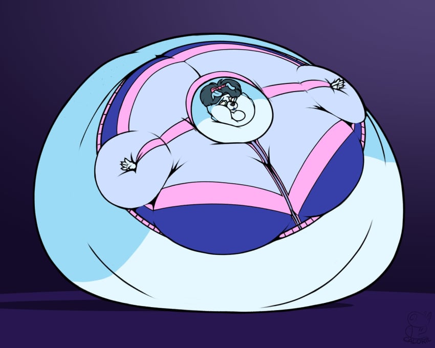 balloon_inflation big_breasts breasts canine energyunit female furry huge_breasts inflation overweight tagme thick_thighs wide_hips