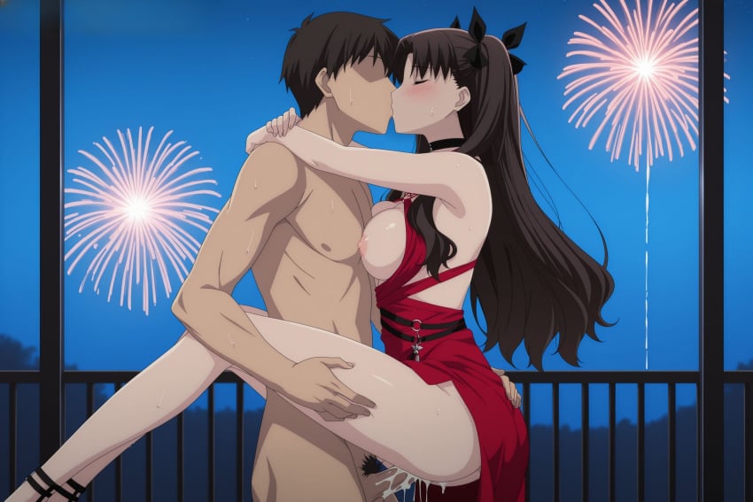 Tohsaka Rin (Fate (Series)) Rule 34 Image