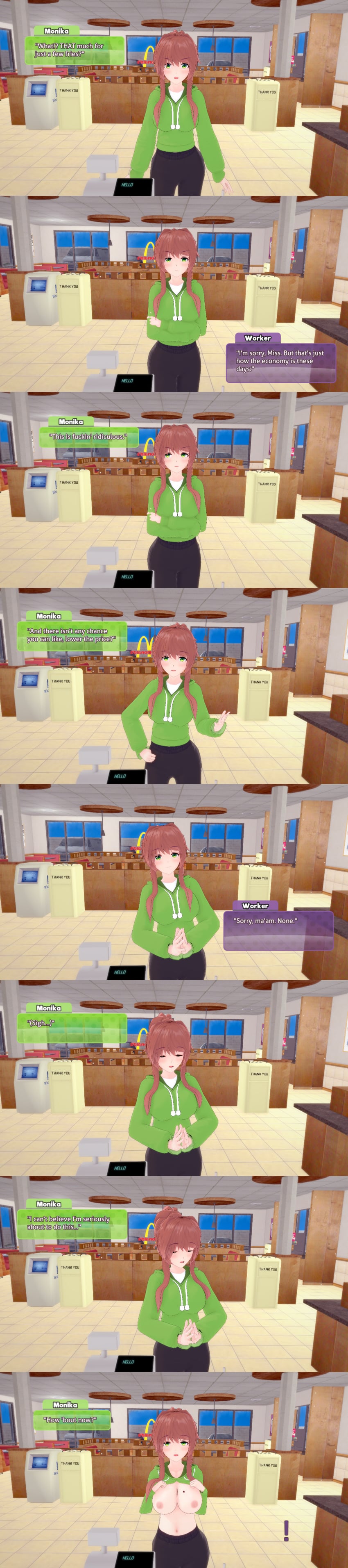 Monika (Doki Doki Literature Club) Rule 34 Image
