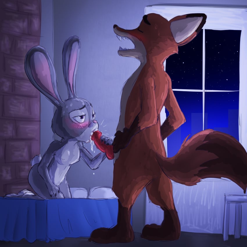 blowjob blowjob_face blowjob_only cum cum_in_mouth cumming cumming_in_mouth dark_room fully_nude furry furry_female furry_male furry_only handjob handjob_while_sucking jerk_off jerking jerking_off jerkingoff jonathan1234 judy_hopps male_moaning moaning moaning_in_pleasure nick_wilde penis romantic romantic_couple smaller_female sweat sweating sweaty sweaty_body taller_male zootopia