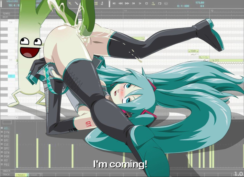 awesome_face hatsune_miku meme vocaloid zone