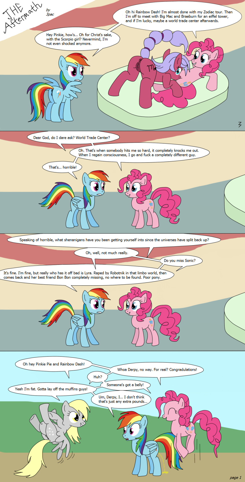 3pac comic derpy_hooves earth_pony equine female friendship_is_magic fur my_little_pony pinkie_pie_(mlp) pony ponyscopes rainbow_dash_(mlp) scorpio straight_hair