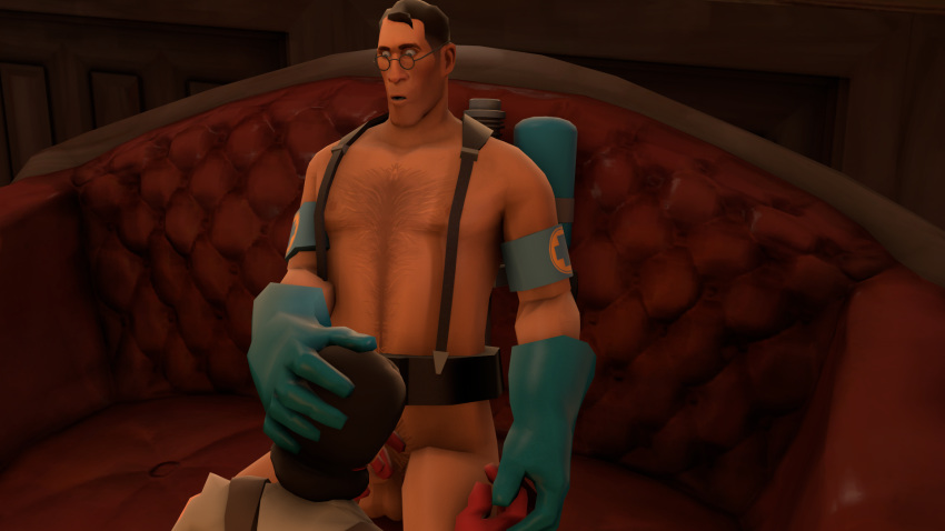 3d adorable beige_skin blowjob brown_hair color couch cute cute_female cute_girl cute_male eyewear fellatio female femmedic first_time first_time_sex first_time_vaginal furniture glasses gloves hair hairy hand_on_head holding_hands human indoors looking_at_another love lovers male medic medic_(team_fortress_2) nerd nerdy nerdy_female nerdy_male nervous nervous_face nervous_female nervous_male open_eyes oral oral_sex round_ears rule_63 selfcest short_hair sitting source_filmmaker straight team_fortress_2 toxic_brain