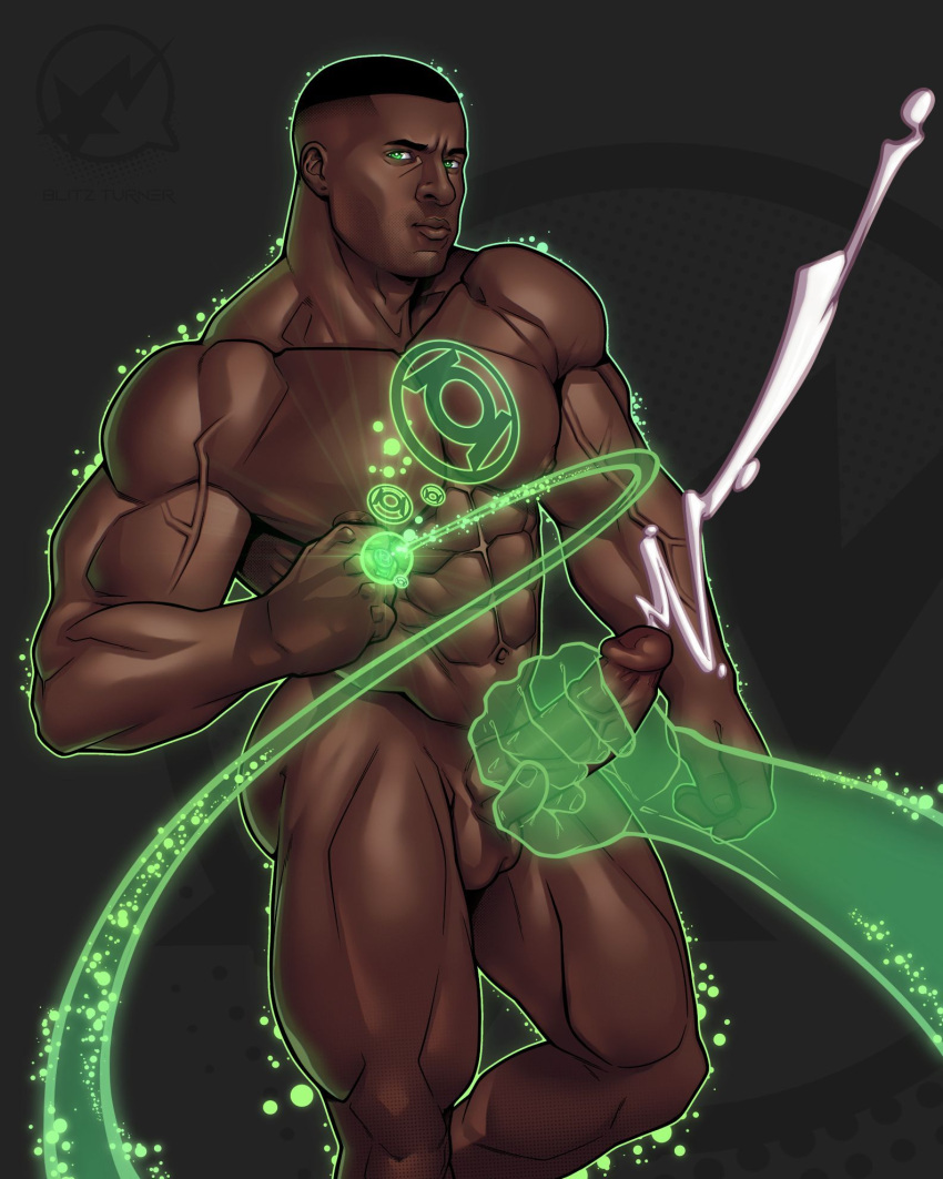 african african_male big_cock big_penis blitzturner boner cum cum_version cumming dc erect_penis erection green_lantern green_lantern_(series) green_lantern_corps handjob handjob_from_powering hard_on huge_cock huge_penis jerking jerking_off jerkingoff john_stewart looking_at_viewer male male_only melanin muscles muscular muscular_male power_ring superhero