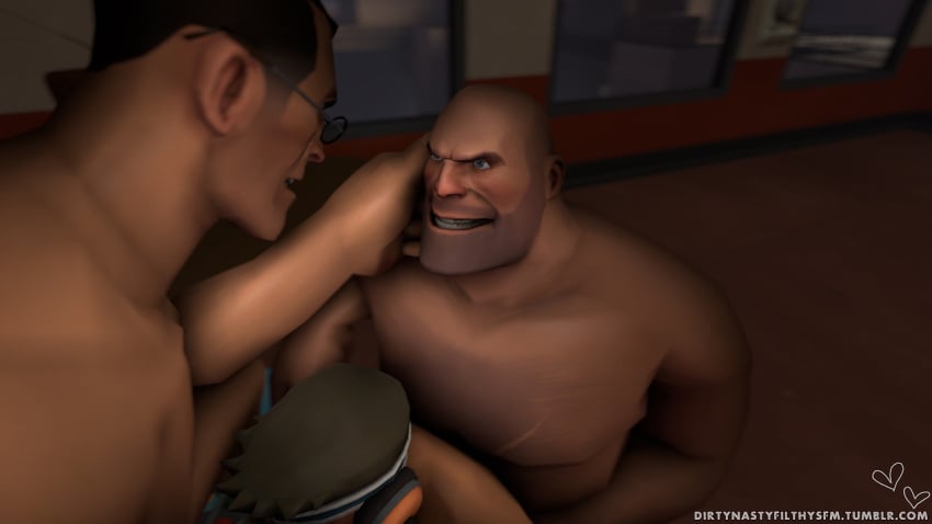 3boys 3d adorable adorable_face canon_couple cute cute_expression cute_face cute_male cutie cuties dirtynastyfilthysfm gay heavy_(team_fortress_2) heavy_weapons_guy heresy human human_male human_only love lovers loving loving_couple loving_sex male male_only medic medic_(team_fortress_2) scout scout_(team_fortress_2) source_filmmaker team_fortress_2 yaoi