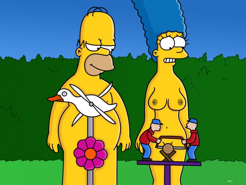 1boy 1girls color female homer_simpson human male marge_simpson straight tagme the_simpsons wvs