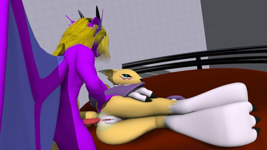 3d digimon female furry fursat male renamon scalie straight tagme