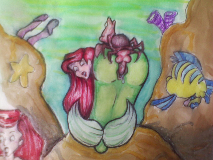 ariel disney drawn flounder penis pussy sebastian_(disney) tagme the_little_mermaid what