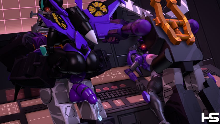 2boys 2girls 3d ass big_ass fan_character hotstuff insecticon mechanical_wings oc original_character purple_nipples red_eyes robot robot_girl robot_humanoid transformers trawert