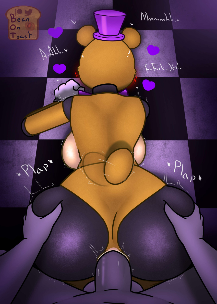 beanontoast female five_nights_at_freddy's fredbear_(fnaf) penetration_from_behind rule_63 straight