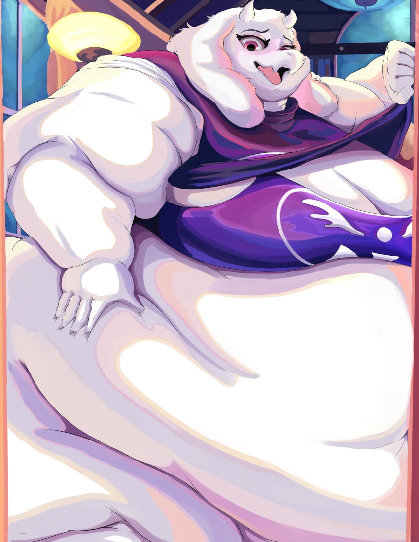 bbw big_breasts breasts fat female furry huge_breasts inksplot milf morbidly_obese morbidly_obese_female obese obese_female overweight overweight_female tagme thick_thighs toriel undertale wide_hips