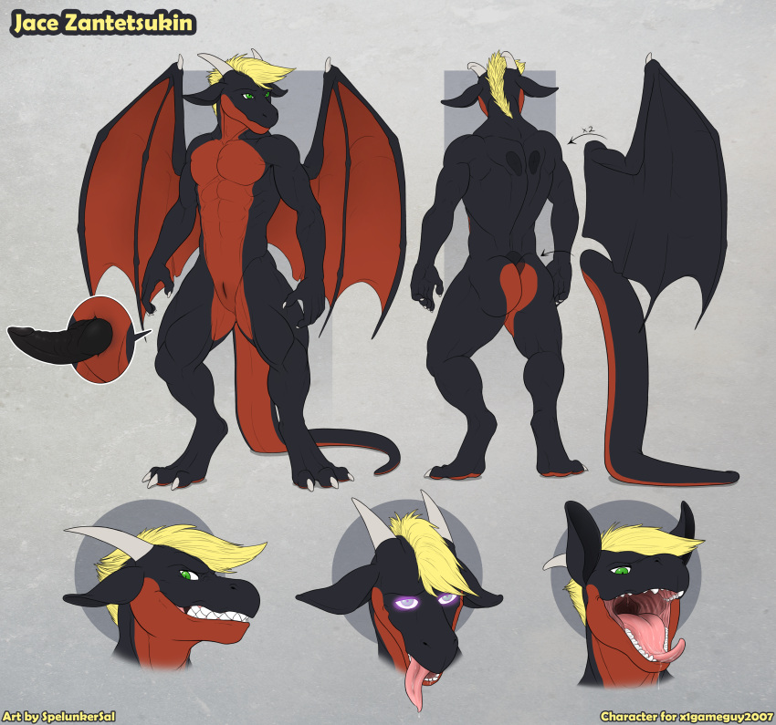 absurd_res dragon hi_res jace_(disambiguation) jace_zantetsukin male model_sheet mythological_creature mythological_scalie mythology sal scalie slit_(disambiguation)