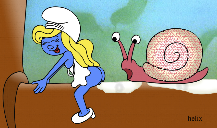 helix smurfette snail tagme the_smurfs