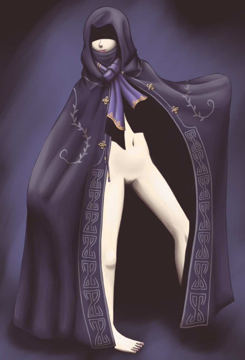 cape cloak hood kreschun naked_cloak naked_hood nintendo nude princess_zelda the_legend_of_zelda twilight_princess zelda_(twilight_princess)