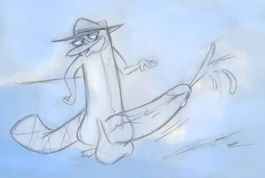 feral fur gruine male male_only mammal monotreme perry_the_platypus phineas_and_ferb platypus solo tagme