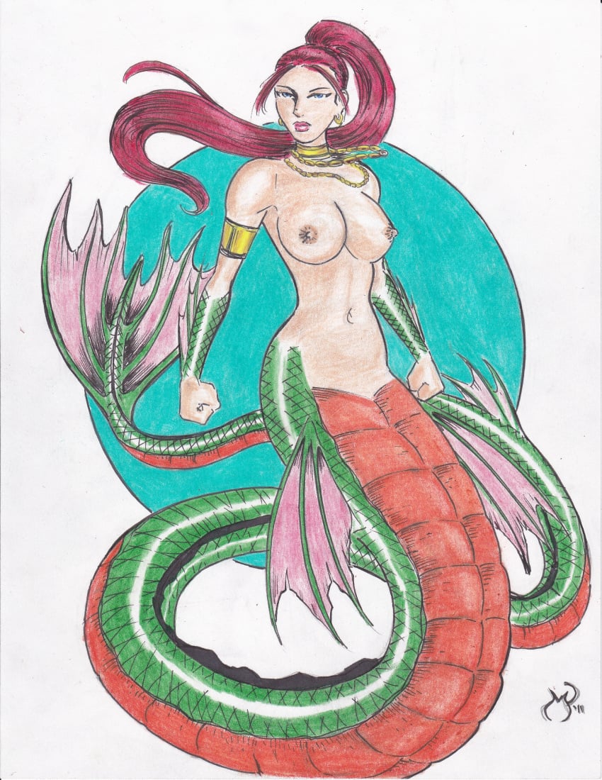 breasts female mermaid michael_powell mythology tagme